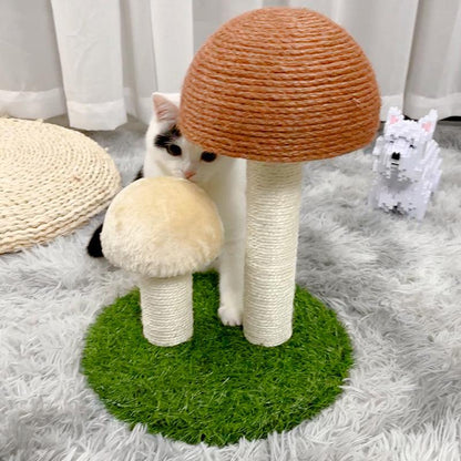 Durable Sisal Mushroom Cat Scratcher: The Perfect Playtime Companion For Your Feline Friend-4