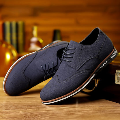 Men's Matte Low-Top Suede Leather Shoes