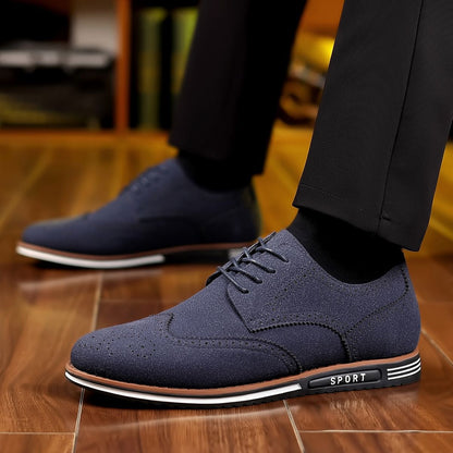 Men's Matte Low-Top Suede Leather Shoes