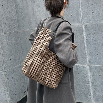 Hand-woven Silk Satin Hollow Bag