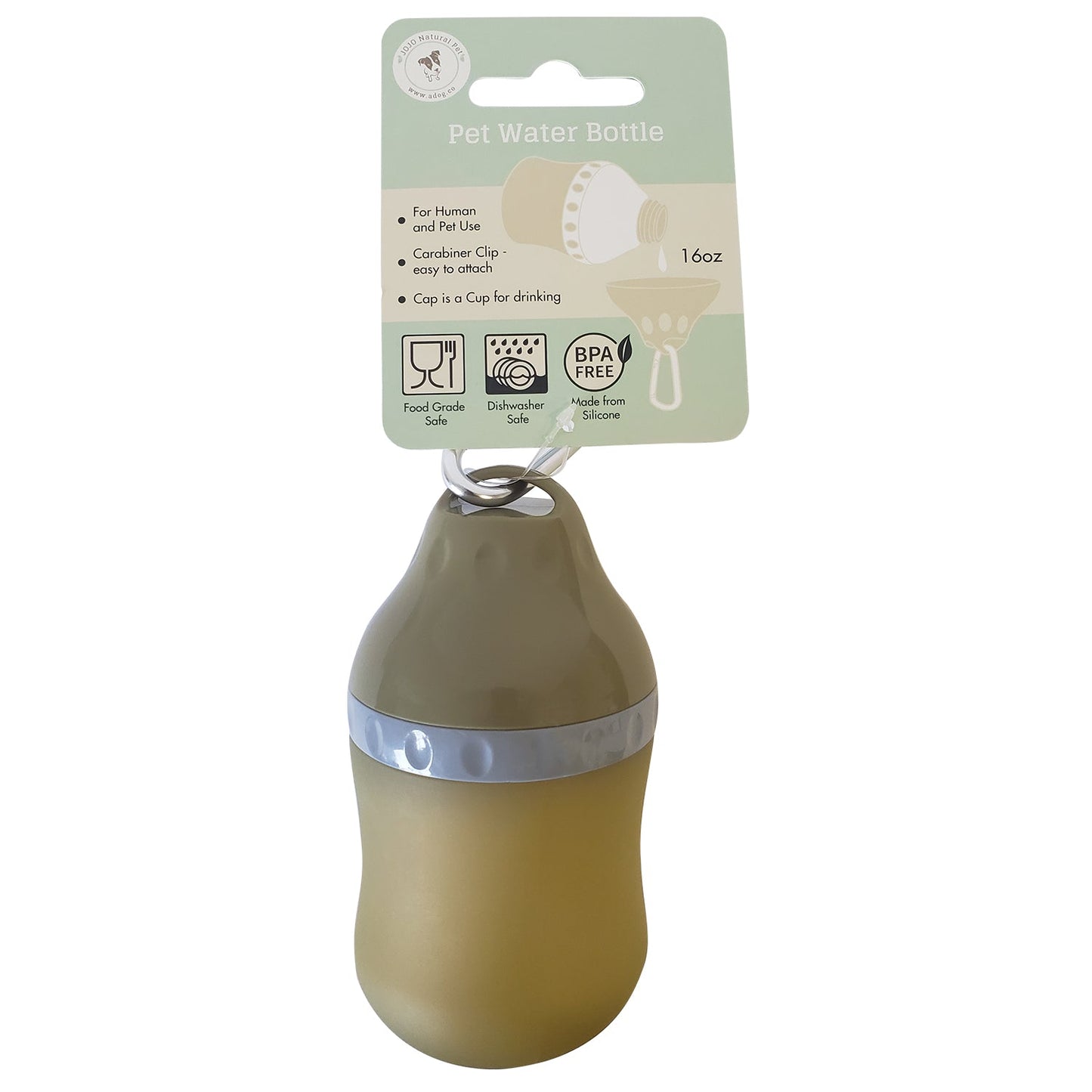 Eco-Friendly Silicone Dog Bottle: Travel Hydration Made Easy-1