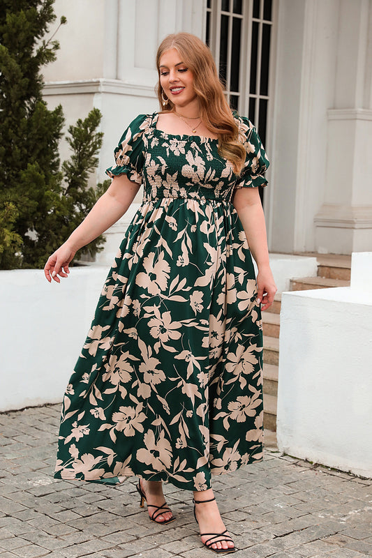 Plus Size Bohemian Mid Length Dress