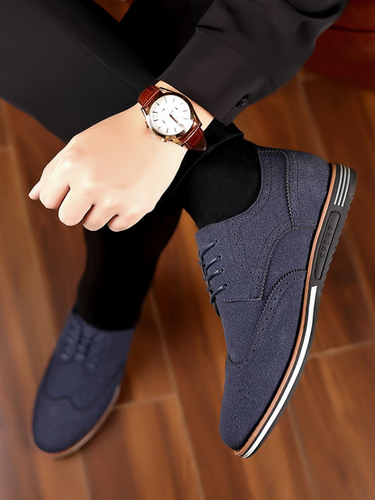 Men's Matte Low-Top Suede Leather Shoes