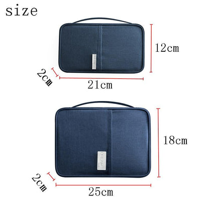 Card & Passport Organizer - SteelBlue