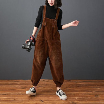 Corduroy Pockets Jumpsuit - SteelBlue & Co.