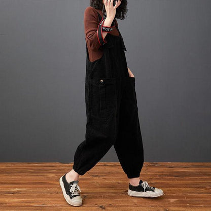 Corduroy Pockets Jumpsuit - SteelBlue & Co.