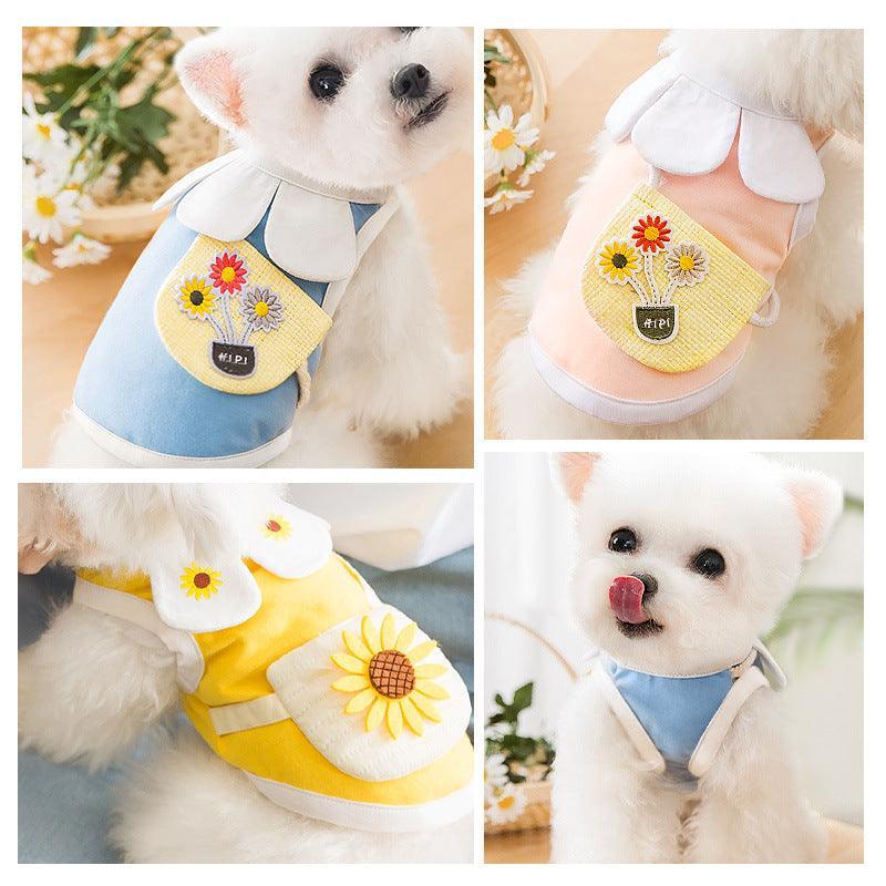 Cotton Two-Legged Pet Satchel: Adorable Cat Vest-4