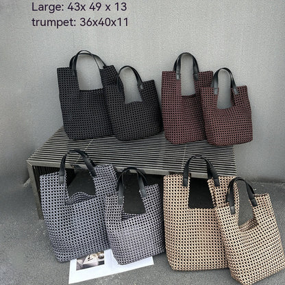 Hand-woven Silk Satin Hollow Bag