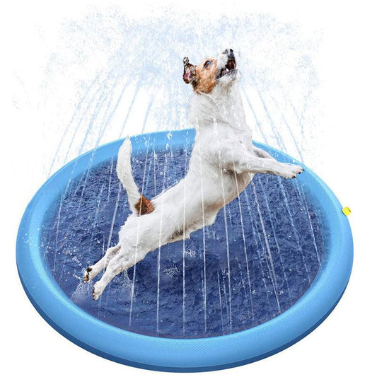 Dog Sprinkler Pad - SteelBlue