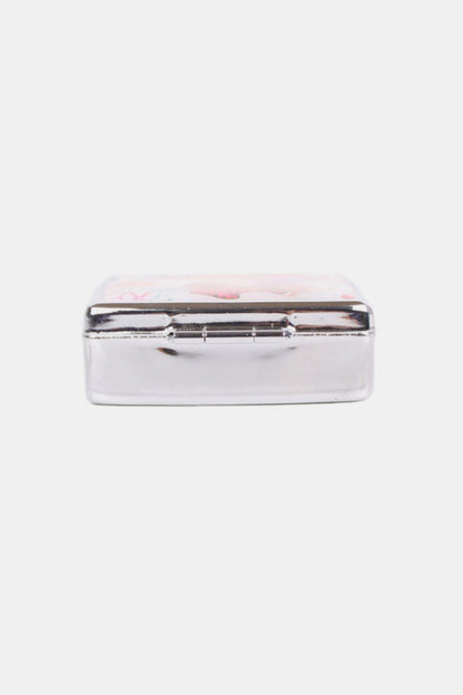 Nicole Lee USA Print Metallic Rectangular Pill Case