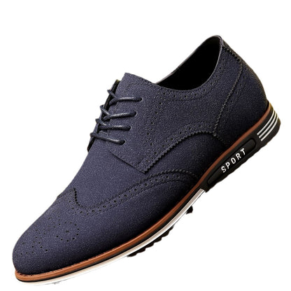 Men's Matte Low-Top Suede Leather Shoes