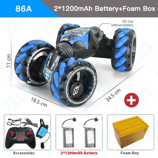 RC Car Stunt Remote Control Car - SteelBlue