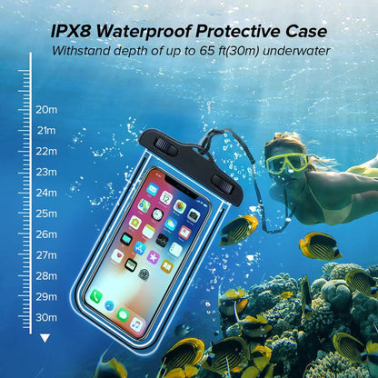 Waterproof Phone Case Cover - SteelBlue