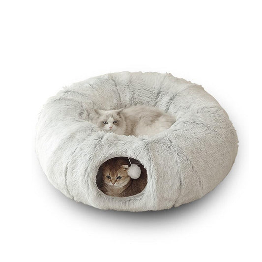 2 In 1 Round Tunnel Cat Beds - SteelBlue & Co.