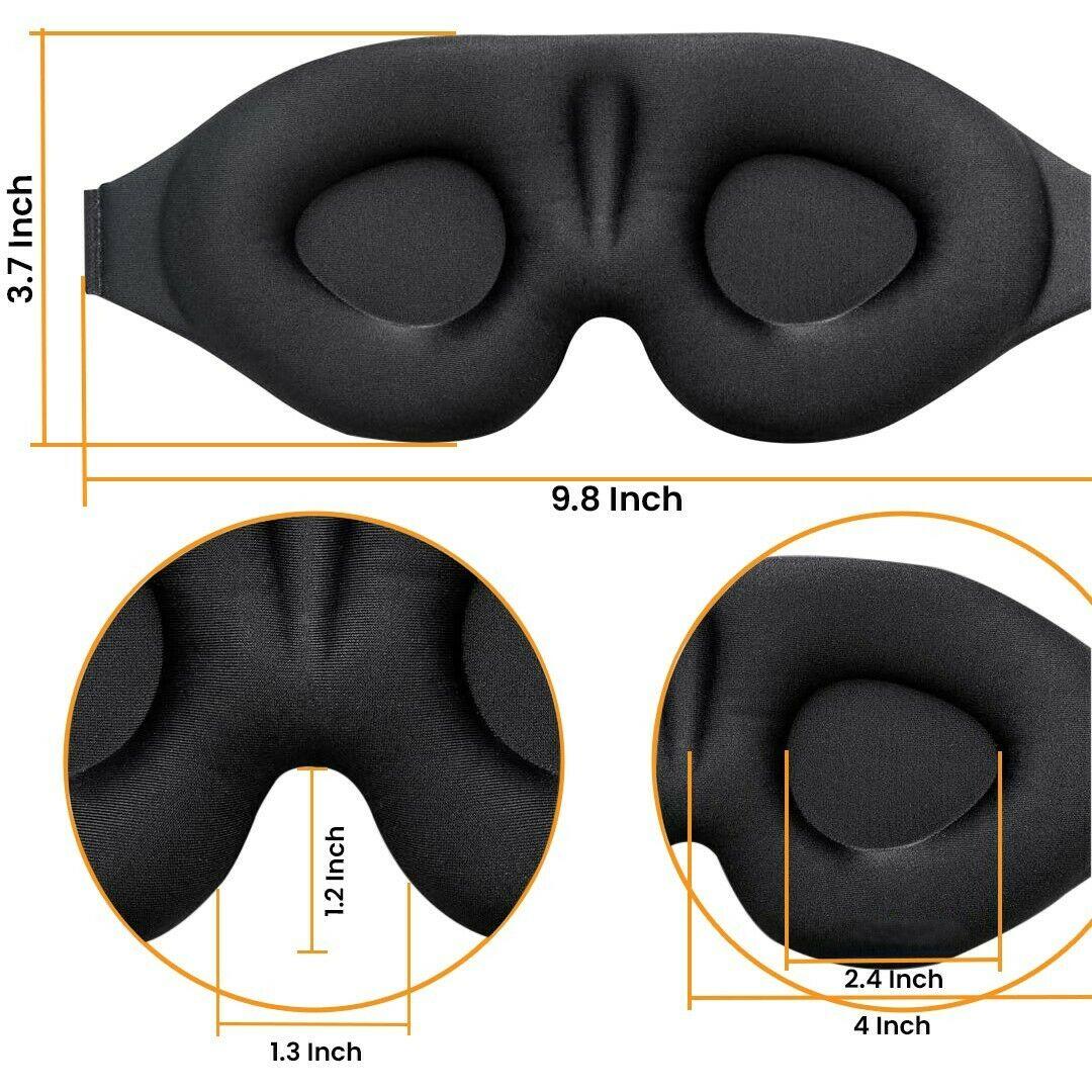 2 Pack Travel 3D Eye Mask - SteelBlue & Co.