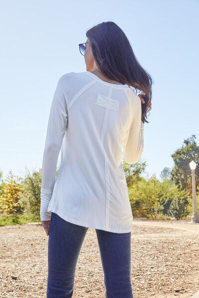 Full Size Round Neck Long Sleeve T-Shirt - SteelBlue & Co.