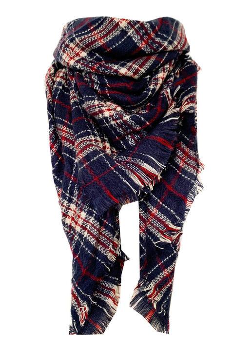 Plaid Imitation Cashmere Scarf