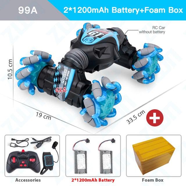 RC Car Stunt Remote Control Car - SteelBlue