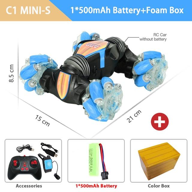 RC Car Stunt Remote Control Car - SteelBlue