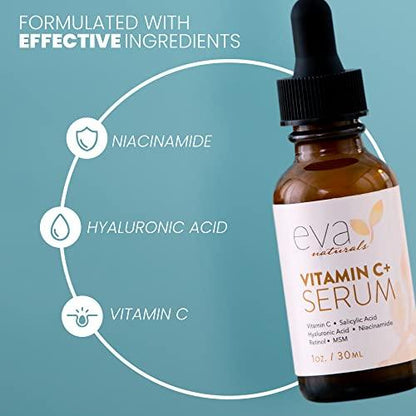 Eva Naturals Vitamin C Face Serum with Hyaluronic Acid